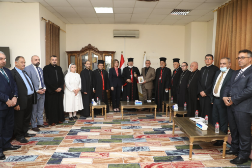 محافظ ميسان  يبحث مع بطريرك أنطاكيا للسريان الكاثو