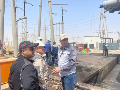 كهرباء الجنوب تباشر  باستبدال محولة الوحدة الخامسة