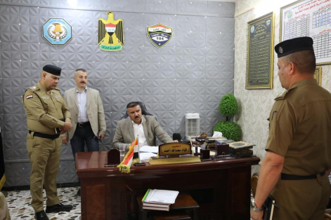  وزير الداخلية يزور قضاء الطارمية شمالي العاصمة لل