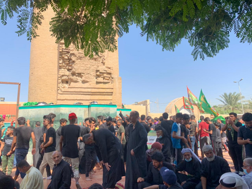 البصريون ينهون زيارة الأربعين في مسجد خطوة الإمام 