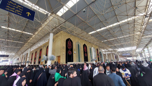 توافد الالاف من الزائرين الى مرقد الامام علي (ع ) 