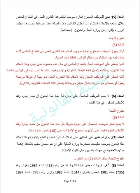 مجلس النواب يصوت على قانون منح الموظف إجازة طويلة 