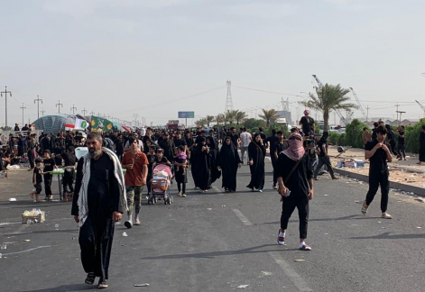 بالصور .... اهالي البصرة  يحيون ذكرى وفاة الرسول م