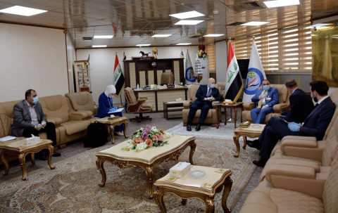 وزارة العدل تبحث مع وفد الامم المتحدة أهم قضايا مل