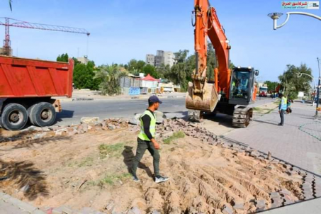 المباشرة بأعمال تطوير كورنيش شط العرب في البصرة 