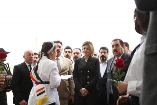 وزيرة الهجرة تبحث مع محافظة الانبار أوضاع النازحين