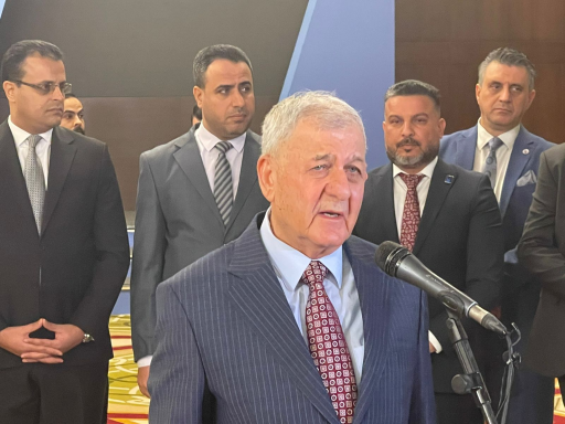 رئيس الجمهورية يدلي بصوته في انتخابات برلمان اقليم