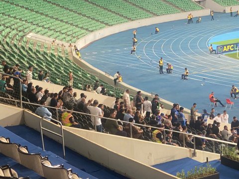 بالصور.. ملعب المدينة الرياضية بالبصرة يستعد لاقام