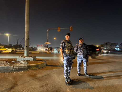  بالصور ...فرض حظر التجوال في شوارع البصرة