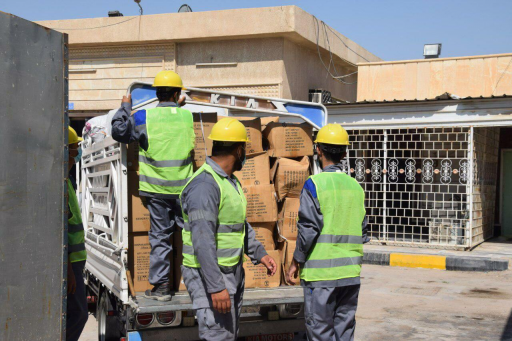 شركة نفط البصرة تجهز مستشفى الزبير العام بالمعدات 