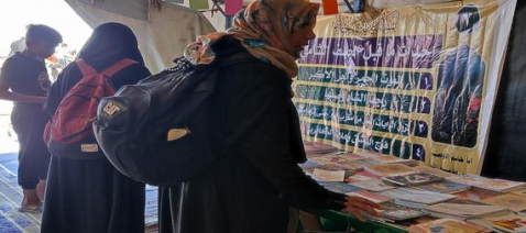 جامعة البصرة تنشأ مخيما ثقافيا على طريق ياحسين بين