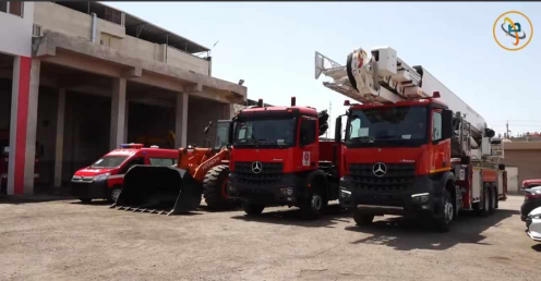 حكومة البصرة تدعم مديرية الدفاع المدني بمعدات اطفا