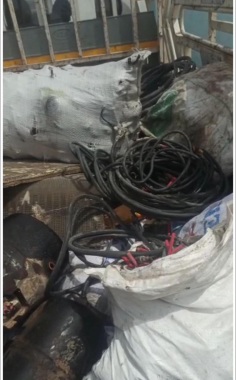 القبض على متهمين اثنين لسرقتهما  كيبل كهربائي في ق