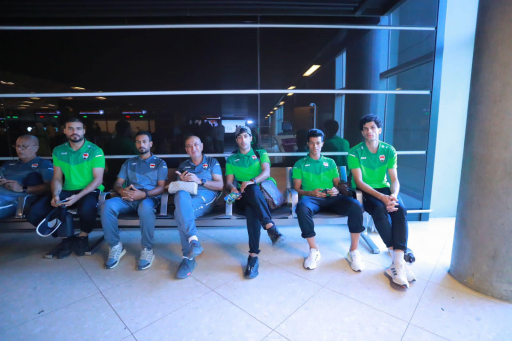 وفد المنتخب الوطني يصل الى الاردن 