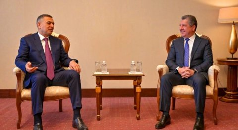 العيداني و بارزاني يؤكدان أهمية تعزيز التعاون بين البصرة وإقليم كردستان