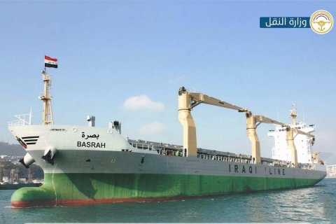 النقل تؤكد وصول سفينة النقل البحري البصرة يوم أمس بعد اتمام رحلاتها بنجاح