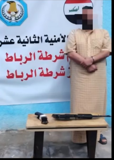 القبض عل ىشخص أطلق النار وتسبب بأضرار مادية بعد محاصرته في منطقة الشمشومية بالبصرة