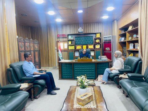 زراعة البصرة تبحث مع منظمة النجدة الشعبية سبل تعزيز التكيف مع التغير المناخي