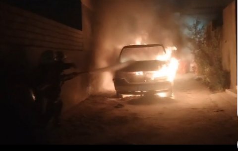 إخماد حريق اندلع في عجلة شمالي البصرة