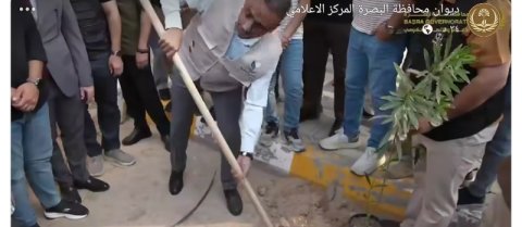 انطلاق  حملة " نفس البصرة"  لتشجير 100 الف شتلة 