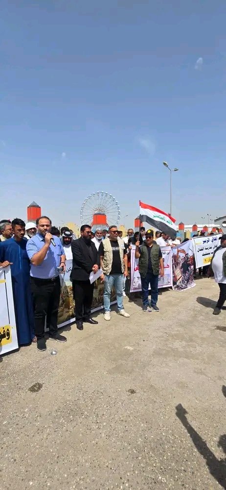 وقفة احتجاجية في البصرة للمطالبة بتخصيص قطع أراض سكنية