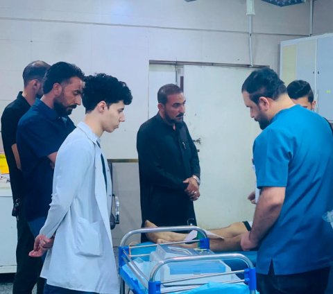 فريق جراحي بالبصرة  ينقذ حياة أربعيني إثر تعرضه لاصابات خطيرة