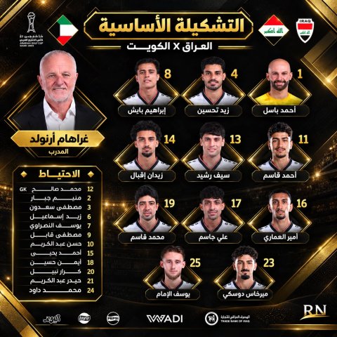 آرنولد يعلن عن تشكيلةُ منتخبنا الوطنيّ لمواجهةِ منتخبِ الكويت