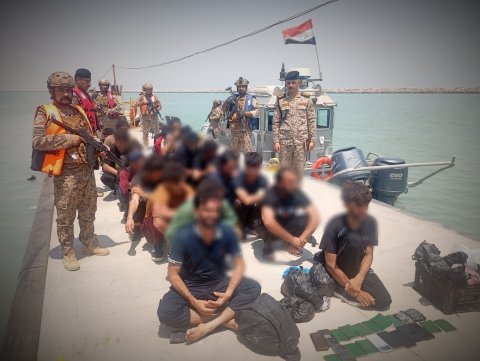 قيادة القوة البحرية تحبط عملية تهريب  (٢٣) اجنبيا عبر المياه الإقليمية العراقية جنوبي البصرة