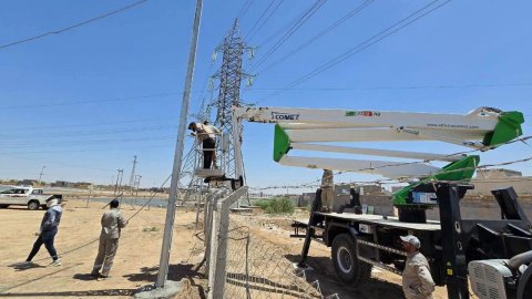 ملاكات نقل الطاقة الجنوبية تنجز مشروع نصب وتشغيل محطة الرفاعي المتنقلة سعة (٢٥ أم.في.أي) في محافظة ذي قار