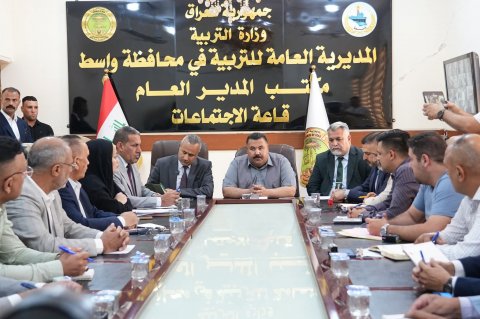 محافظ واسط يؤكد دعم القطاع التربوي ويشدد على تحسين البيئة المدرسية في مدارس المحافظة