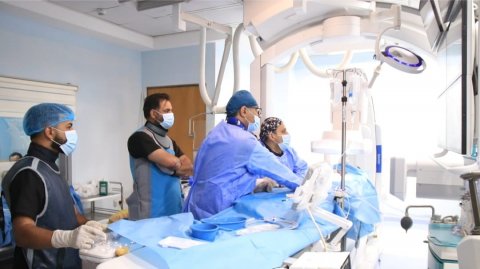 انقاذ  حياة رضيع بعمر 3 اشهر في مركز السياب التخصصي للقلب بالبصرة