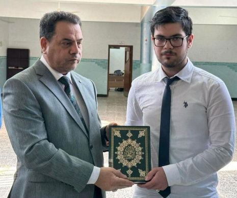 تربية  النجف تثمن جهود الطالب علي قسور الطريحي لنشر بحثه في 