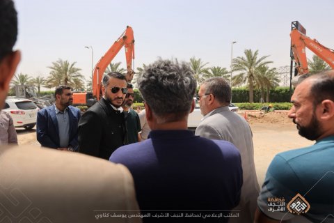 محافظ النجف : مشروع مجسر المطار يحظى باهتمام الحكومة المحلية