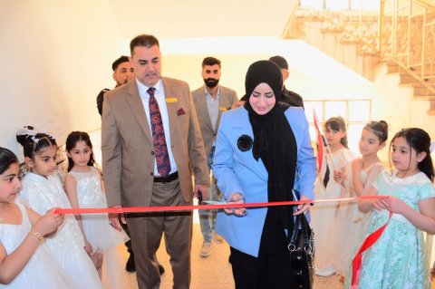 بمشاركة  80 مدرسة ....افتتاح  المعرض السنوي لمدارس قضاء القرنة  شمالي البصرة