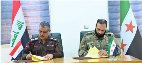 قائدا قوات حدود العراق وسوريا  يبحثان آليات تعزيز التعاون والتنسيق المشترك بين البلدين