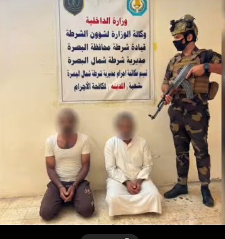 بعد 10 سنوات من الهروب…. شرطة البصرة القبض على متهمين اثنين بجريمة  قتل في ذي قار
