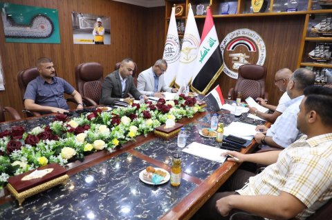 شركة الموانئ تناقش تأهيل محطات مشروع ماء البصرة (البدعة)