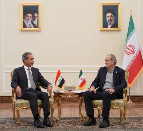 القاضي زيدان يبحث مع الرئيس الإيراني تعزيز التعاون المشترك