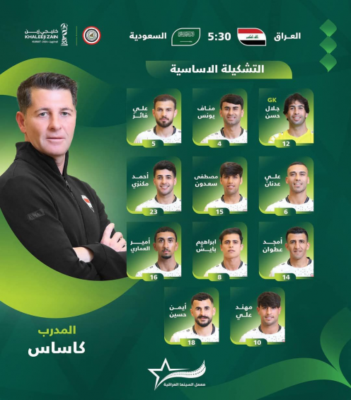 تشكيلة المنتخب الوطني لمواجهة المنتخب السعودي 