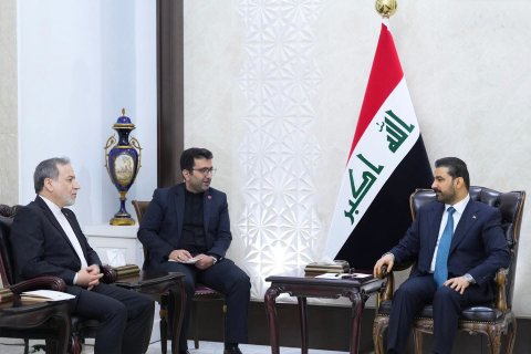 الزيدي يستقبل وزير الخارجية الايراني