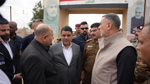 محافظ البصرة يوجه بدخول جميع  الشاحنات  الى المحافظة  عبر منفذ الشلامجة  الحدودي