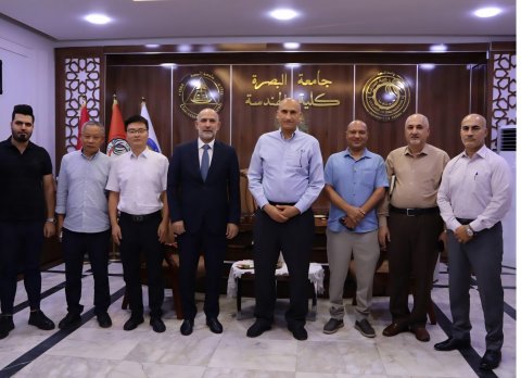 جامعة البصرة تبحث مع شركة باور جاينا افاق التعاون المشترك 