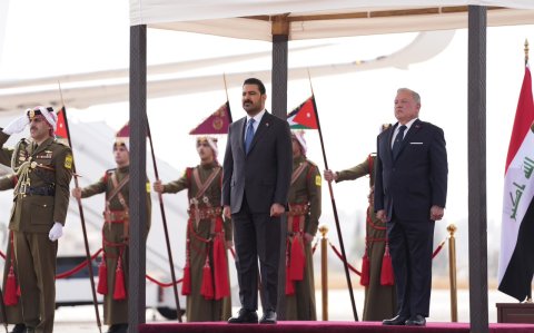 الملك الاردني  عبدالله الثاني يستقبل الزيدي