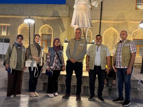المفوضية العليا لحقوق الإنسان توثق الأثر الثقافي والخدمي لإعمار شارع المتنبي وتُشيد بالجهات الراعية