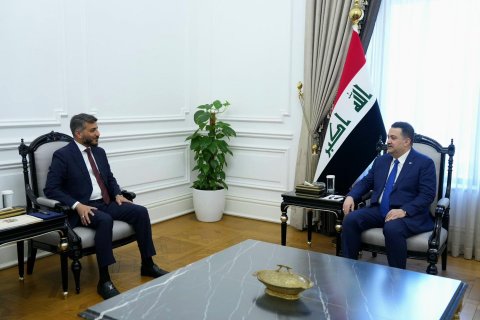 السوداني يؤكد خلال لقائه  محافظ النجف : اهمية التكامل في العمل بين الحكومة الاتحادية و الحكومات المحلية