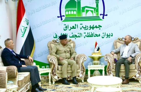 محافظ النجف الأشرف يستقبل قائد الشرطة الجديد 