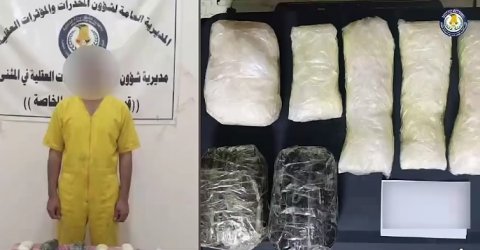 بعد مطاردة أمنية …. أخطر تجار الكرستال في قبضة مخدرات المثنى