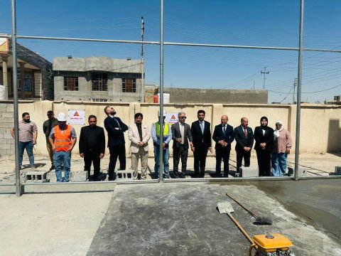 ارساء حجر الأساس لإنشاء 15 ملعبا رياضيا في مدارس الزبير