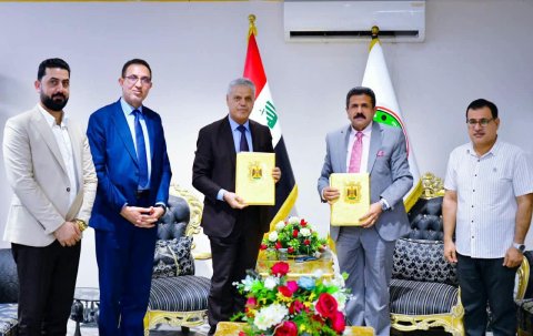 جامعة الكنوز توقع اتفاقية تعاون مشترك مع مديرية شباب ورياضة البصرة