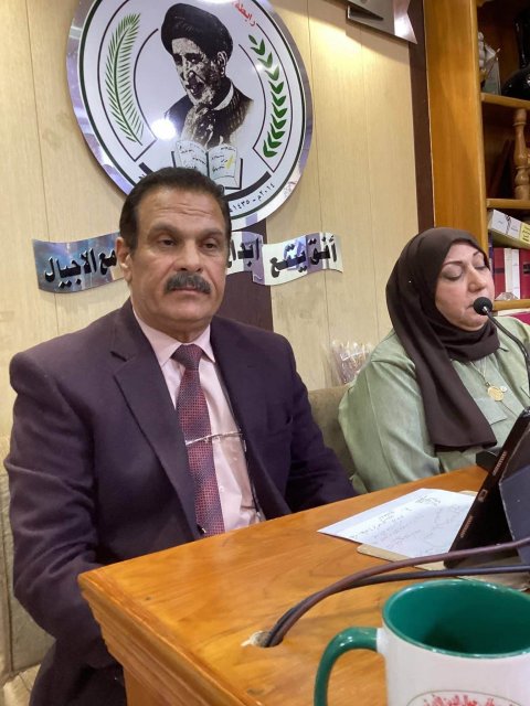 رابطة مصطفى جمال الدين  بالبصرة  تضيف ابن  الناصرية  الدكتور ساجد الشرقي في محاضرة  بشأن الصراع  الامريكي الايراني